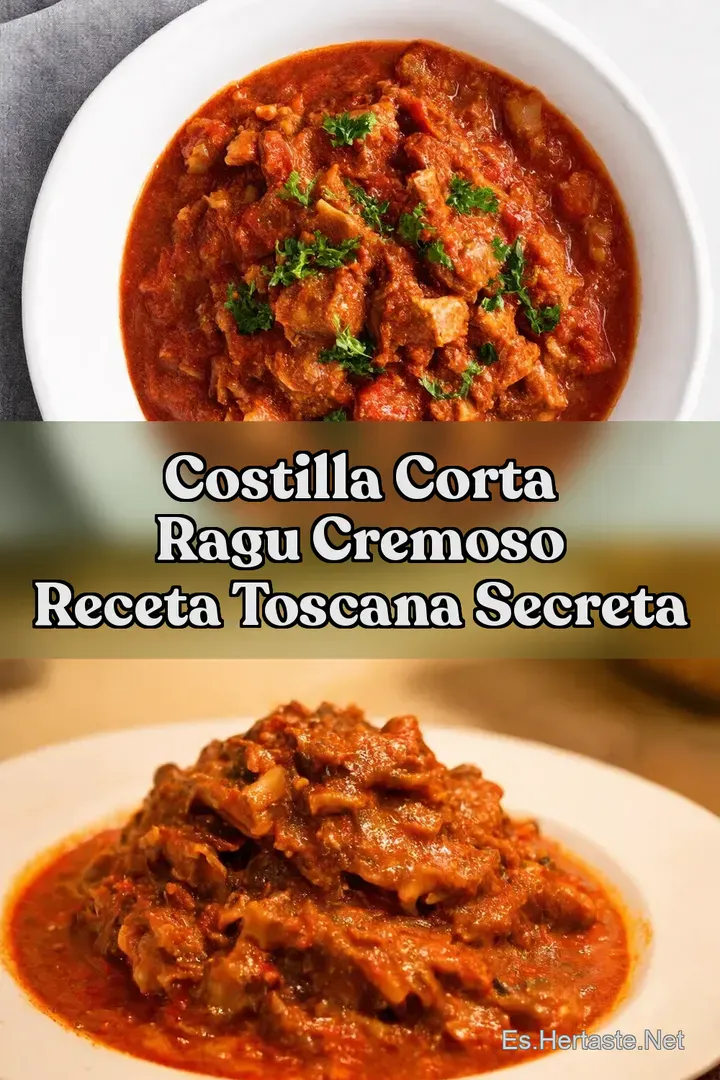 Costilla Corta Ragu Cremoso Receta Toscana Secreta