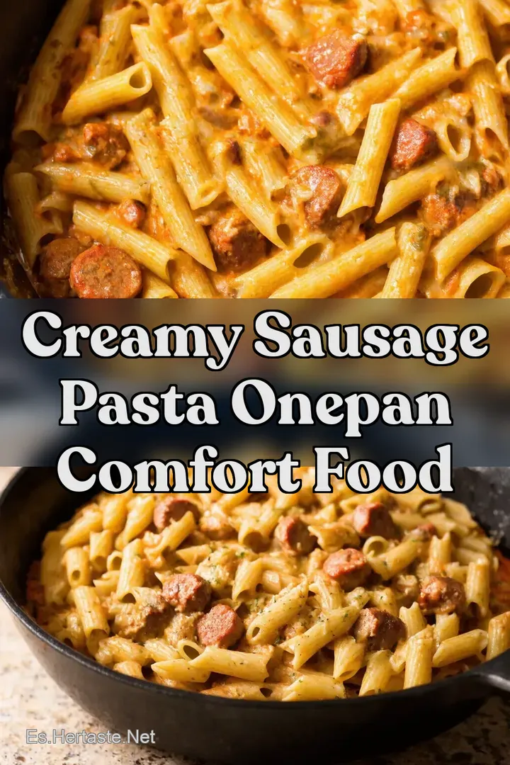 Creamy Sausage Pasta OnePan Comfort Food