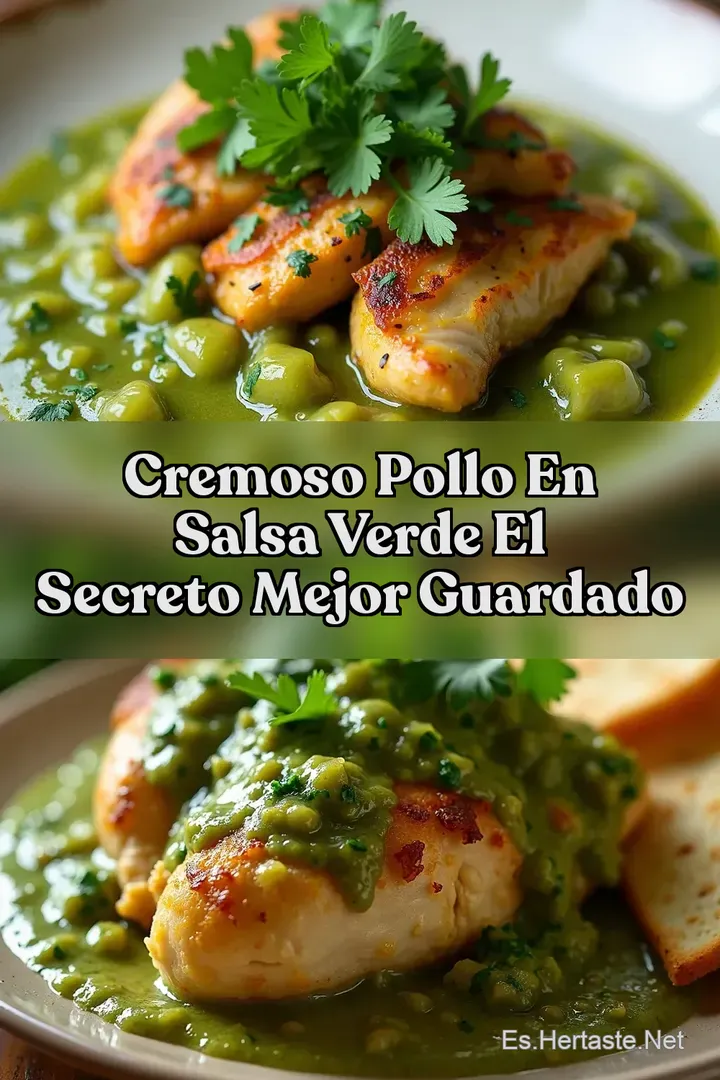 Cremoso Pollo en Salsa Verde El Secreto Mejor Guardado