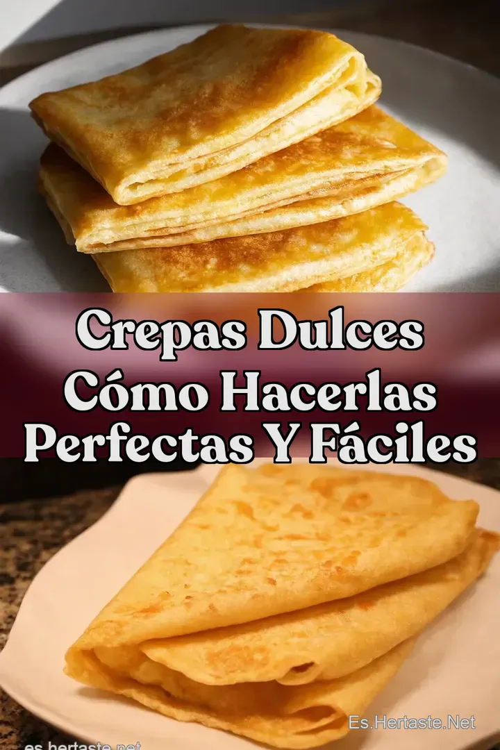Crepas Dulces C&oacute;mo Hacerlas Perfectas y F&aacute;ciles