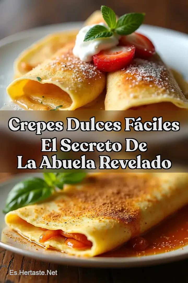 Crepes Dulces F&aacute;ciles El Secreto de la Abuela Revelado