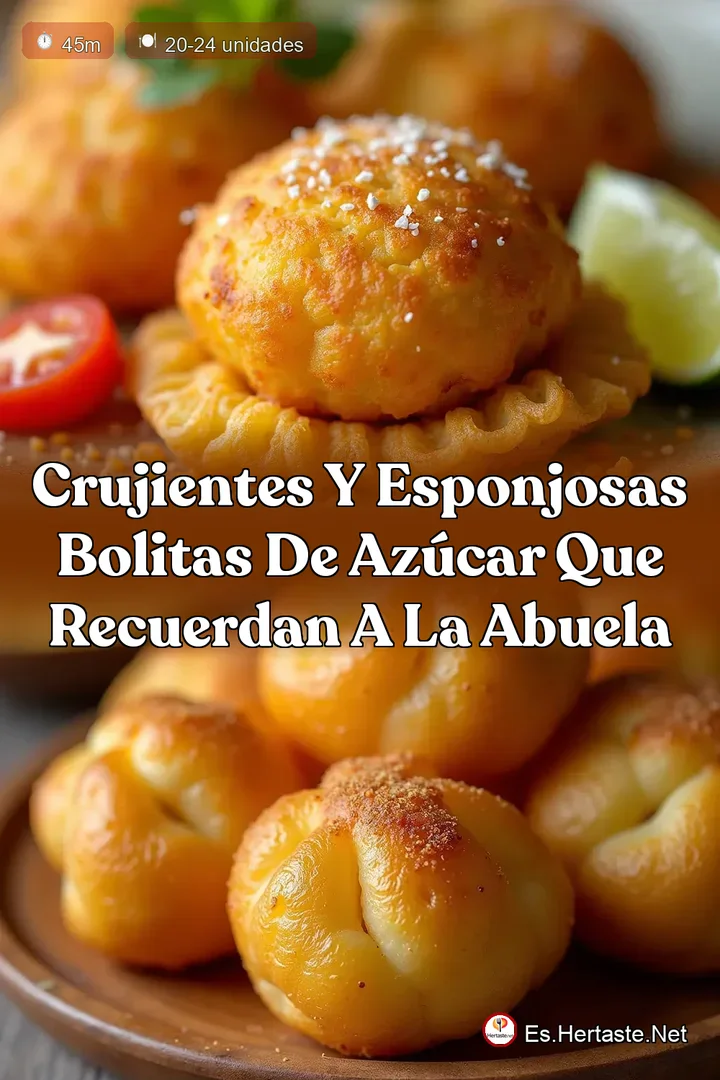 Crujientes y Esponjosas Bolitas de Az&uacute;car que Recuerdan a la Abuela