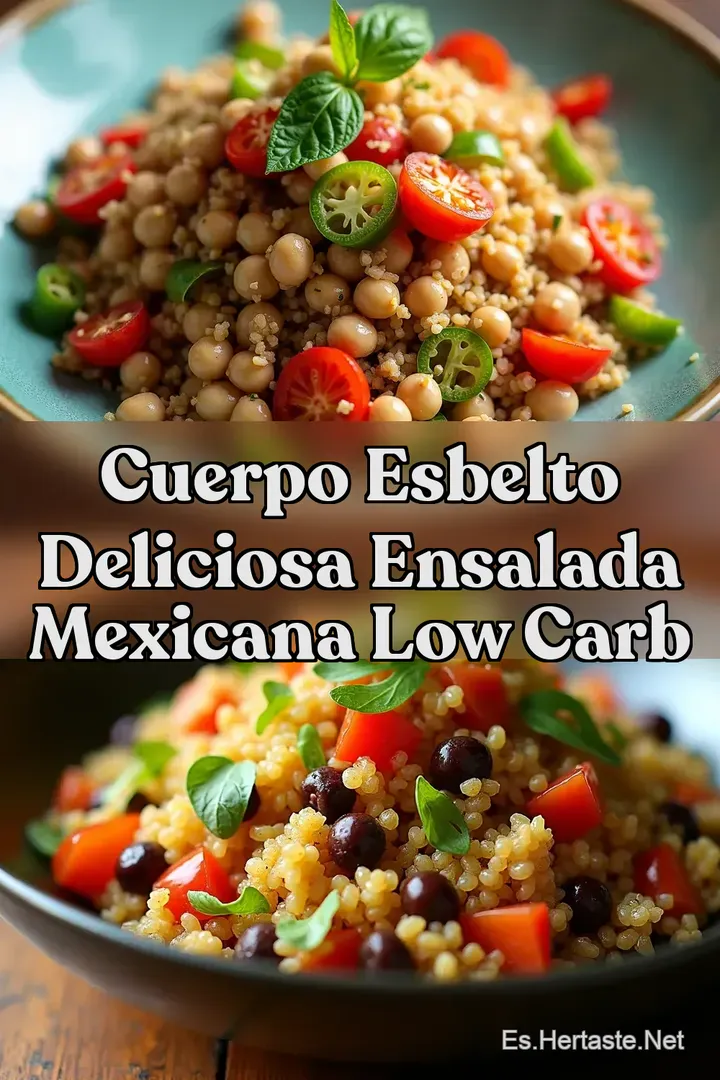 Cuerpo Esbelto Deliciosa Ensalada Mexicana Low Carb
