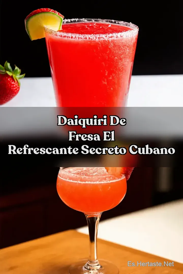 Daiquiri de Fresa El Refrescante Secreto Cubano