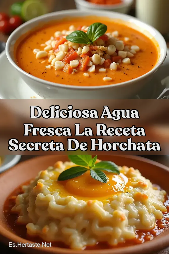 Deliciosa Agua Fresca La Receta Secreta de Horchata