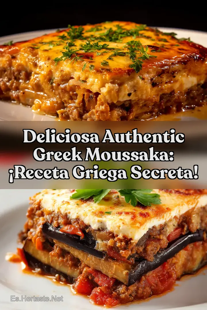 Deliciosa Authentic Greek Moussaka: &iexcl;Receta Griega Secreta!