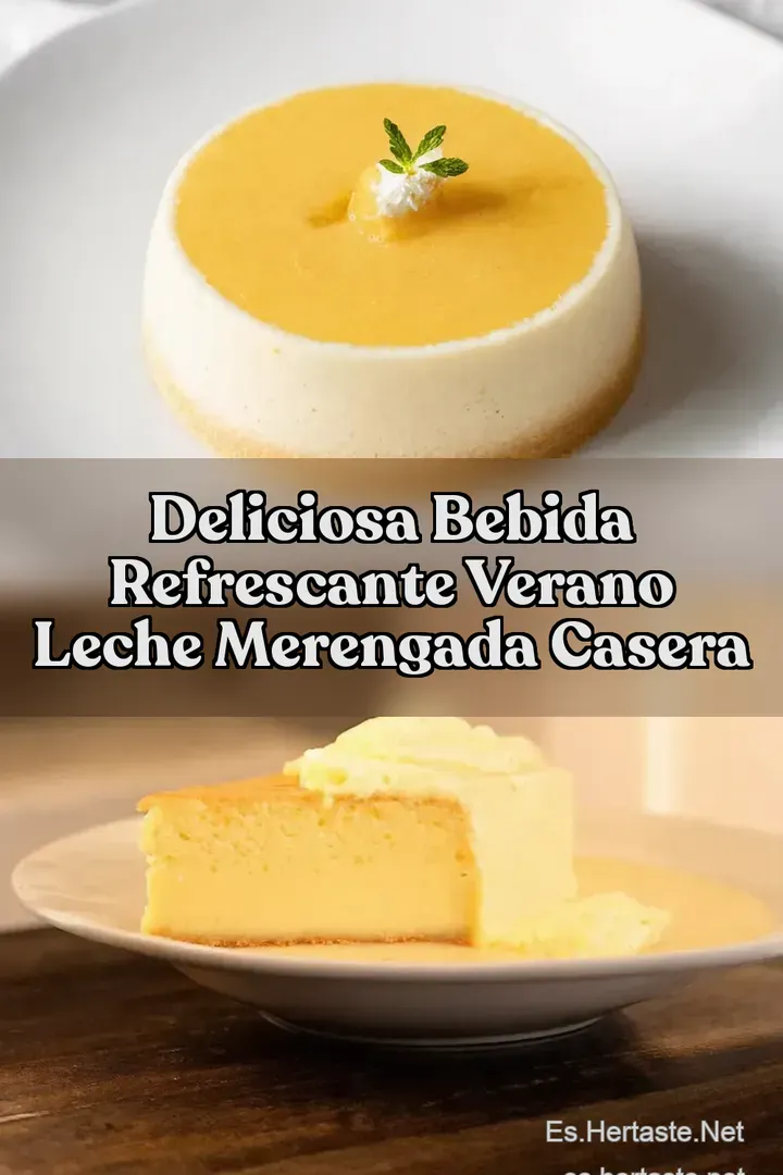 Deliciosa Bebida Refrescante Verano Leche Merengada Casera