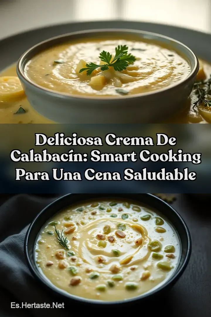 Deliciosa Crema de Calabac&iacute;n: Smart Cooking para una Cena Saludable