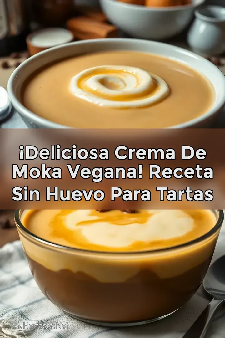 &iexcl;Deliciosa Crema de Moka Vegana! Receta Sin Huevo Para Tartas