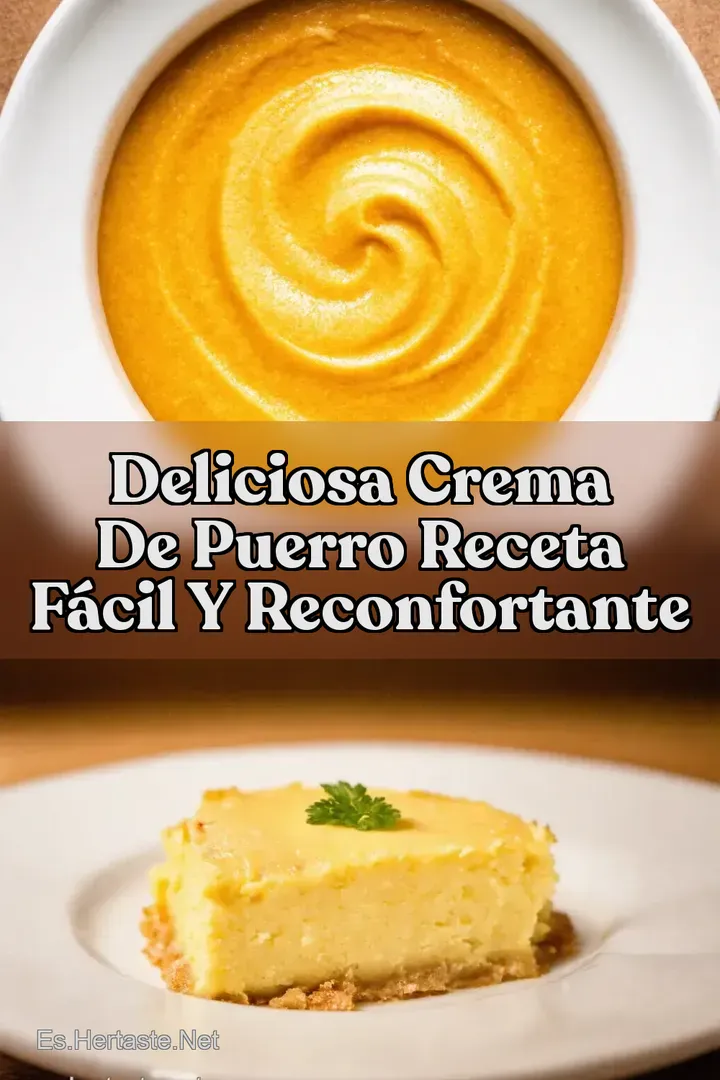 Deliciosa Crema de Puerro Receta F&aacute;cil y Reconfortante