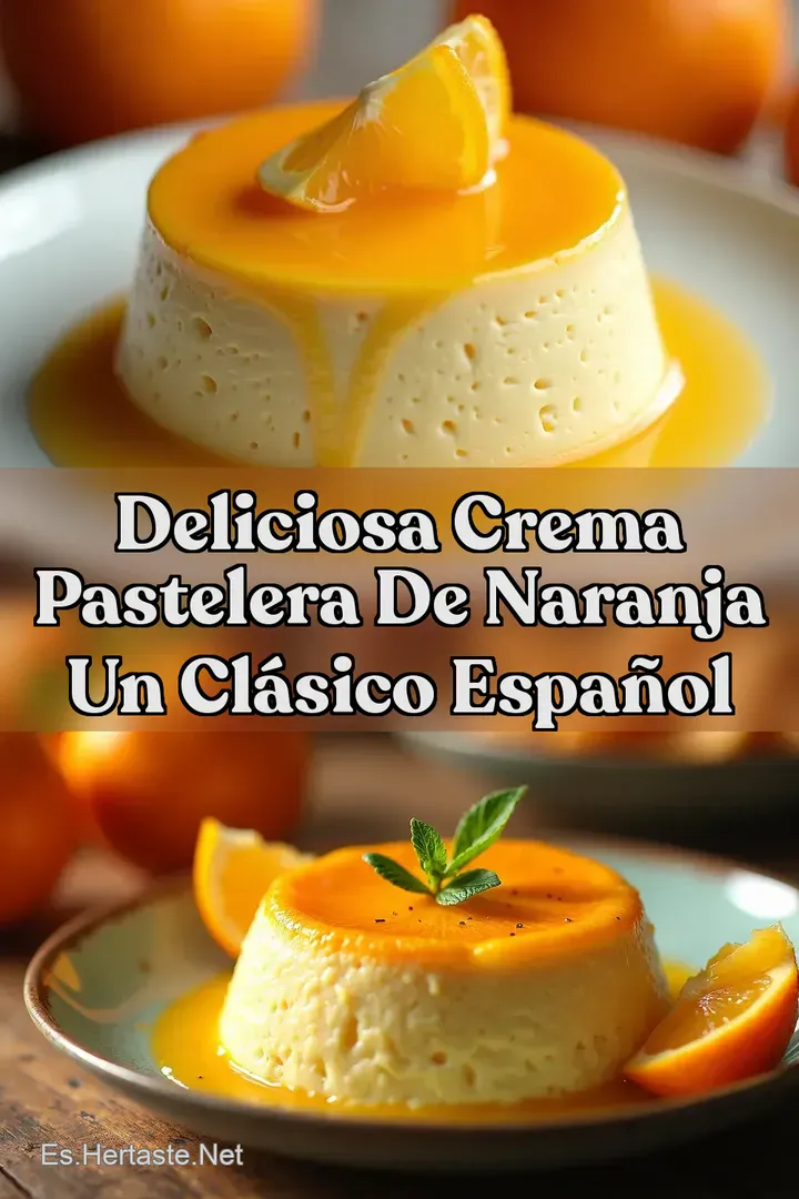 Deliciosa Crema Pastelera de Naranja Un Cl&aacute;sico Espa&ntilde;ol