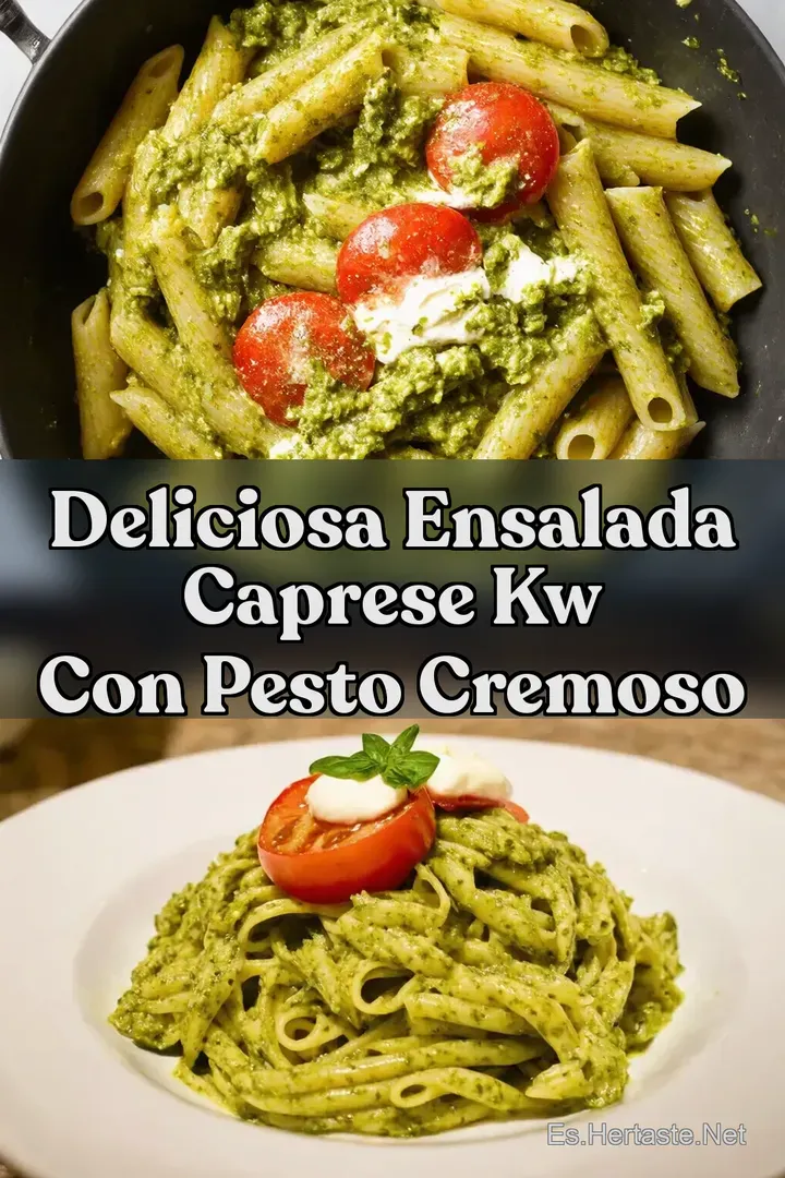 Deliciosa Ensalada Caprese kw Con Pesto Cremoso
