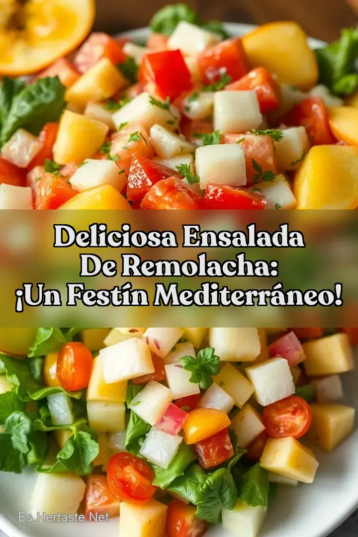 Deliciosa Ensalada de Remolacha: &iexcl;Un Fest&iacute;n Mediterr&aacute;neo!