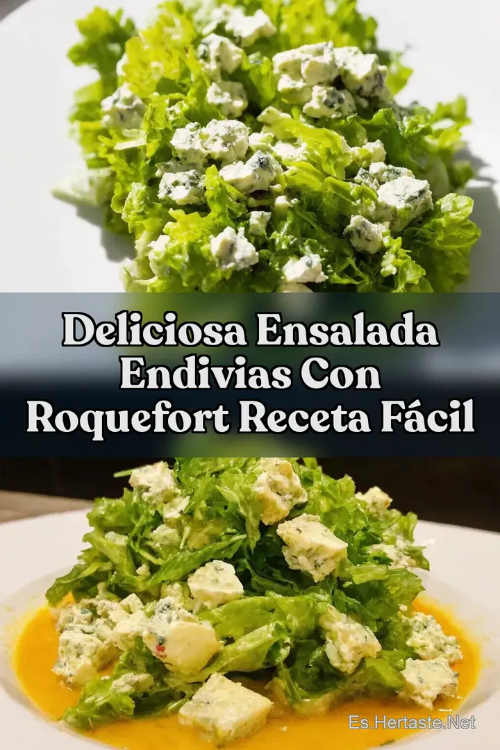 Deliciosa Ensalada Endivias con Roquefort Receta F&aacute;cil