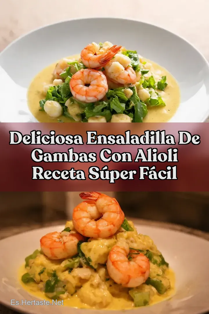 Deliciosa Ensaladilla De Gambas Con Alioli Receta S&uacute;per F&aacute;cil