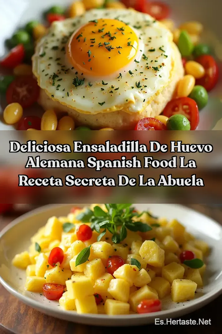 Deliciosa Ensaladilla de Huevo Alemana Spanish Food La Receta Secreta de la Abuela
