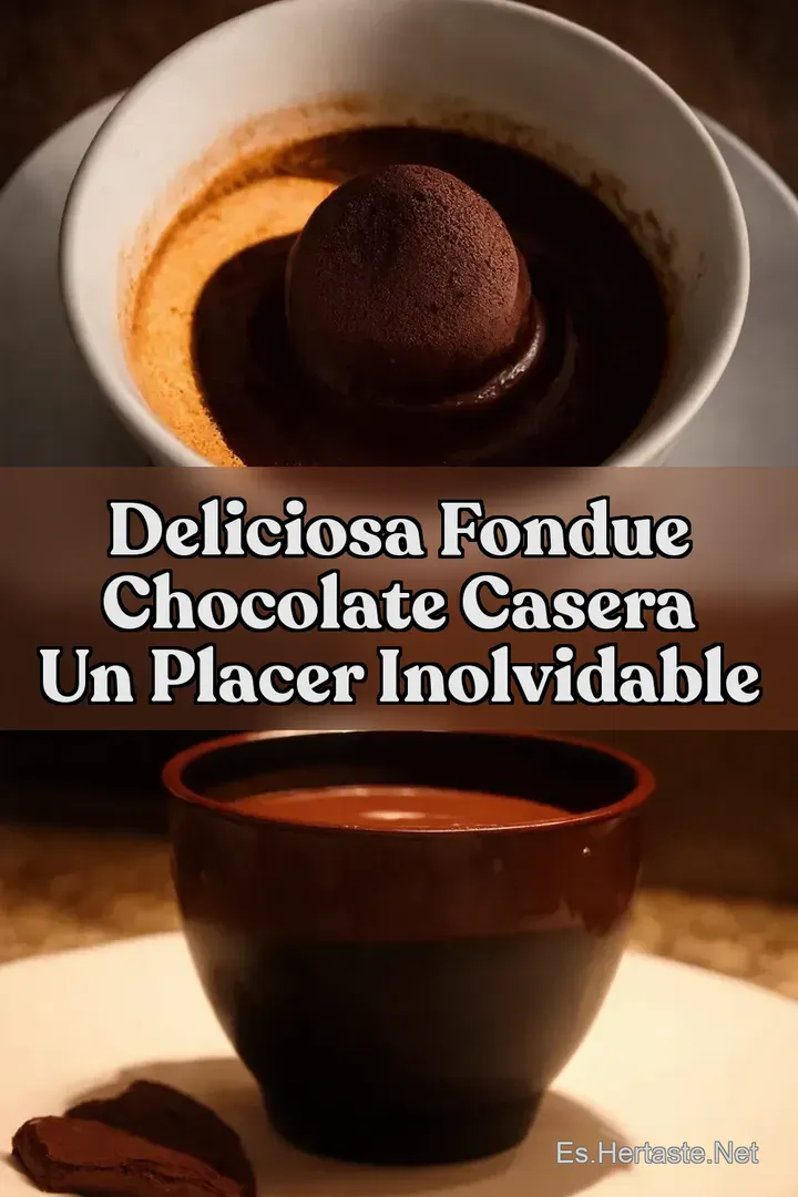 Deliciosa Fondue Chocolate Casera Un Placer Inolvidable