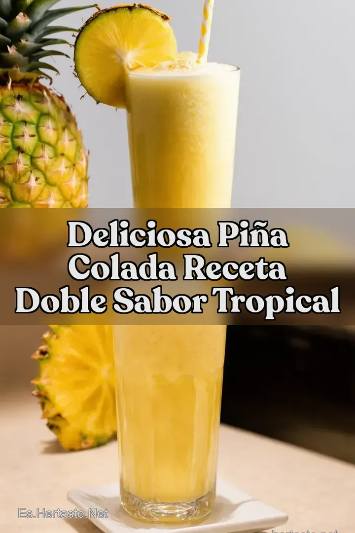 Deliciosa Pi&ntilde;a Colada Receta Doble Sabor Tropical