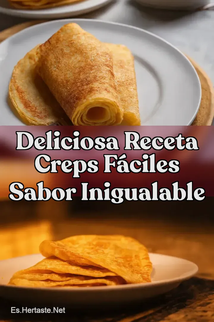 Deliciosa Receta Creps F&aacute;ciles Sabor Inigualable