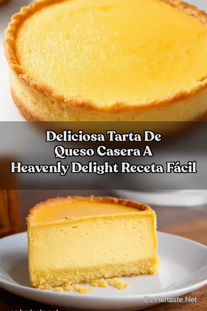 Deliciosa Tarta de Queso Casera A Heavenly Delight Receta F&aacute;cil
