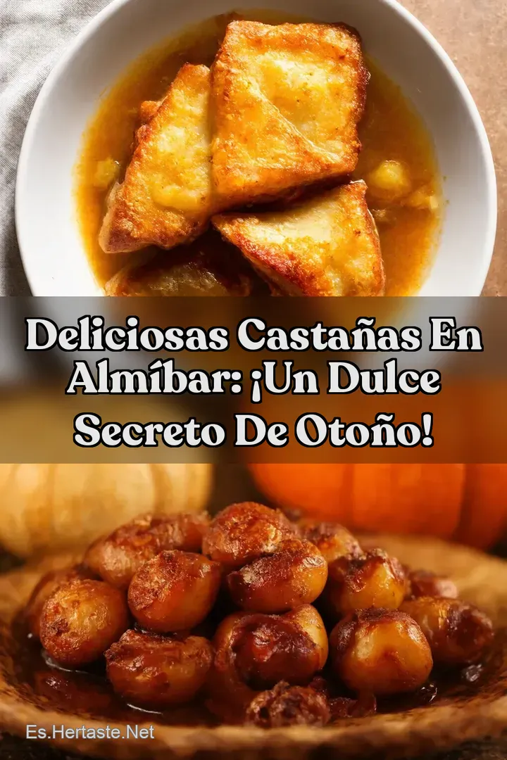 Deliciosas Casta&ntilde;as en Alm&iacute;bar: &iexcl;Un Dulce Secreto de Oto&ntilde;o!