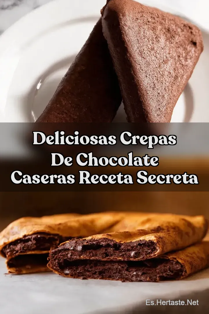 Deliciosas Crepas de Chocolate Caseras Receta Secreta