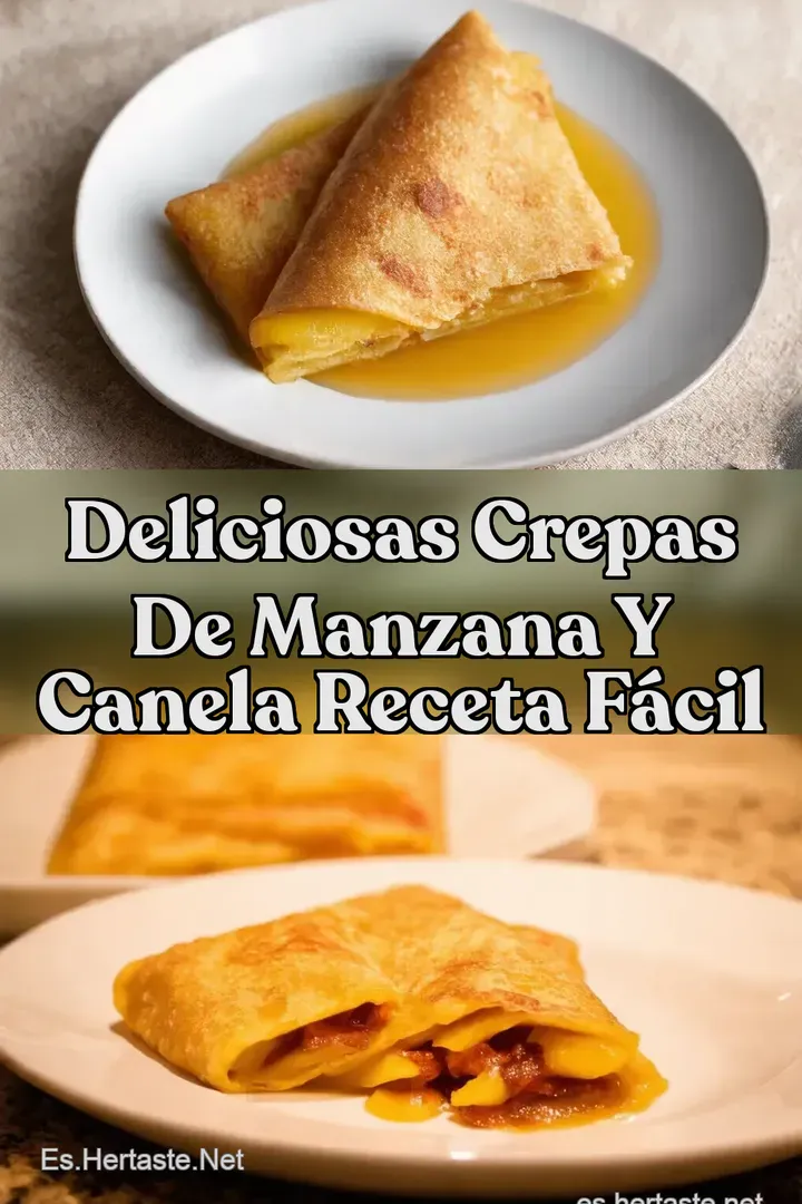 Deliciosas crepas de manzana y canela receta f&aacute;cil