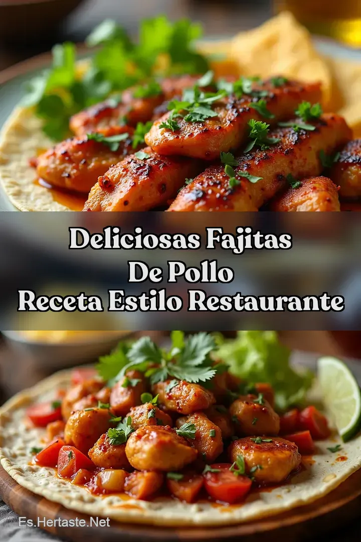 Deliciosas Fajitas de Pollo Receta Estilo Restaurante
