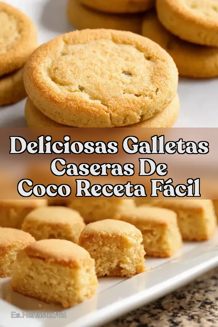 Deliciosas Galletas Caseras de Coco Receta F&aacute;cil