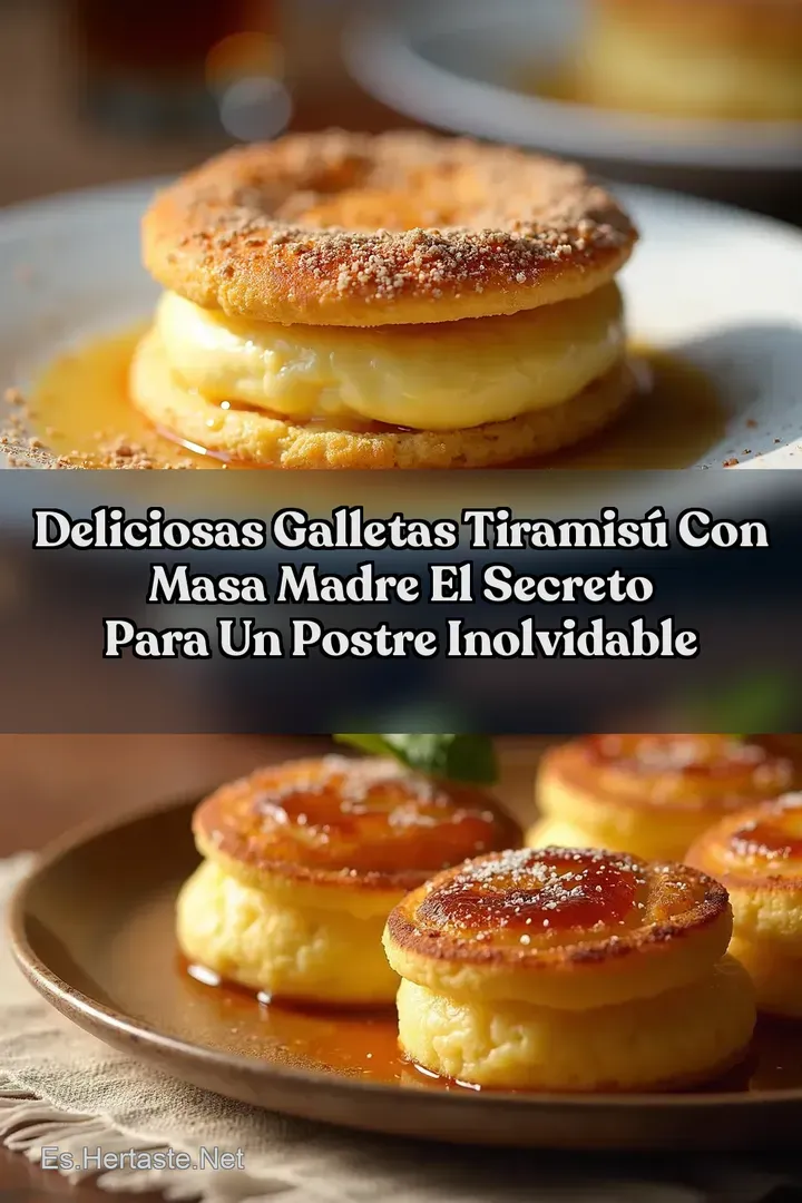 Deliciosas galletas tiramis&uacute; con masa madre El secreto para un postre inolvidable