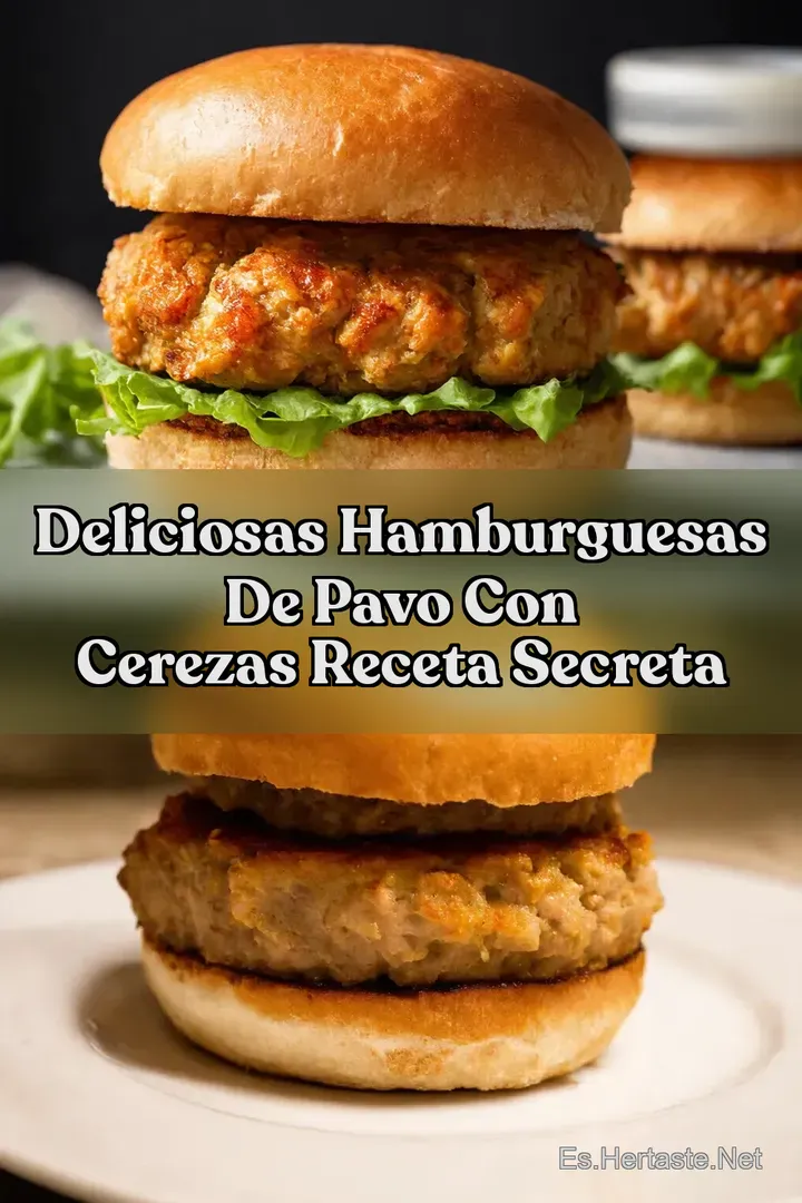 Deliciosas Hamburguesas de Pavo con Cerezas Receta Secreta