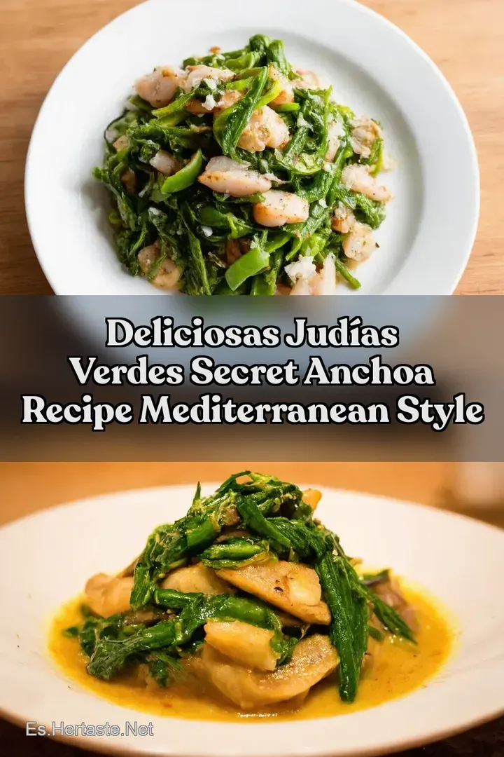 Deliciosas Jud&iacute;as Verdes Secret Anchoa Recipe Mediterranean Style
