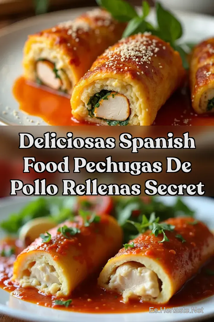 Deliciosas Spanish Food PECHUGAS DE POLLO RELLENAS Secret
