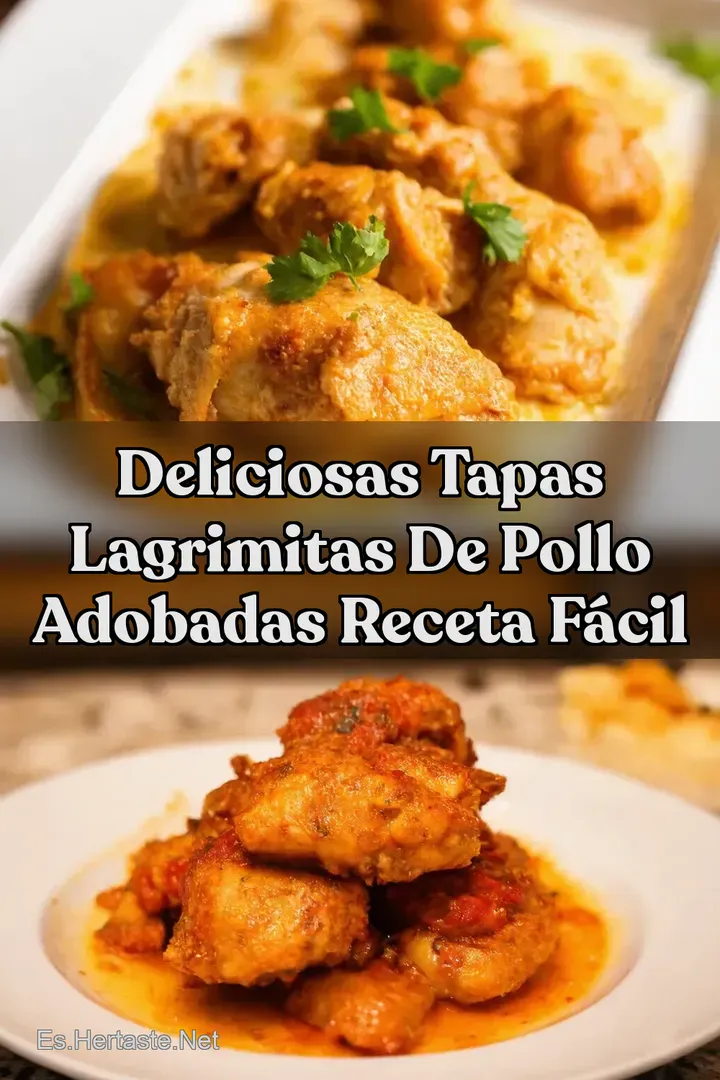 Deliciosas Tapas Lagrimitas de Pollo Adobadas Receta F&aacute;cil