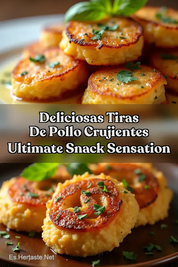 Deliciosas Tiras De Pollo Crujientes Ultimate Snack Sensation