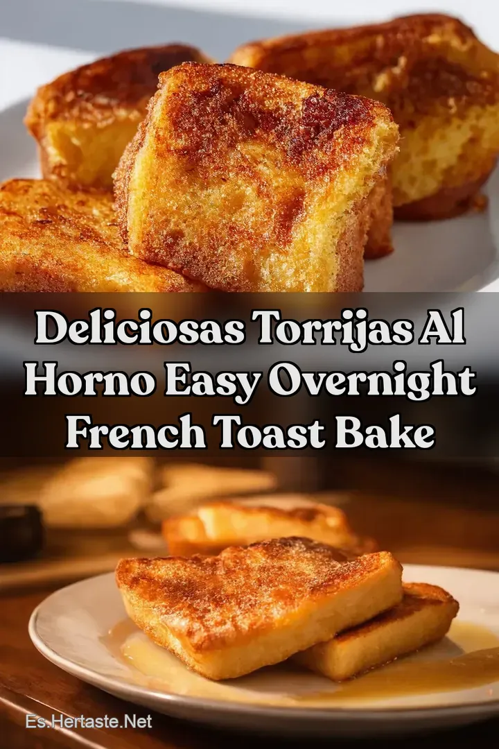 Deliciosas Torrijas al Horno Easy Overnight French Toast Bake