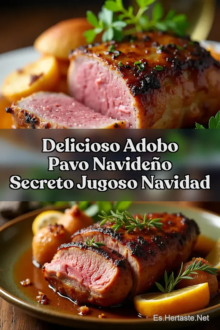 Delicioso Adobo Pavo Navide&ntilde;o Secreto Jugoso Navidad