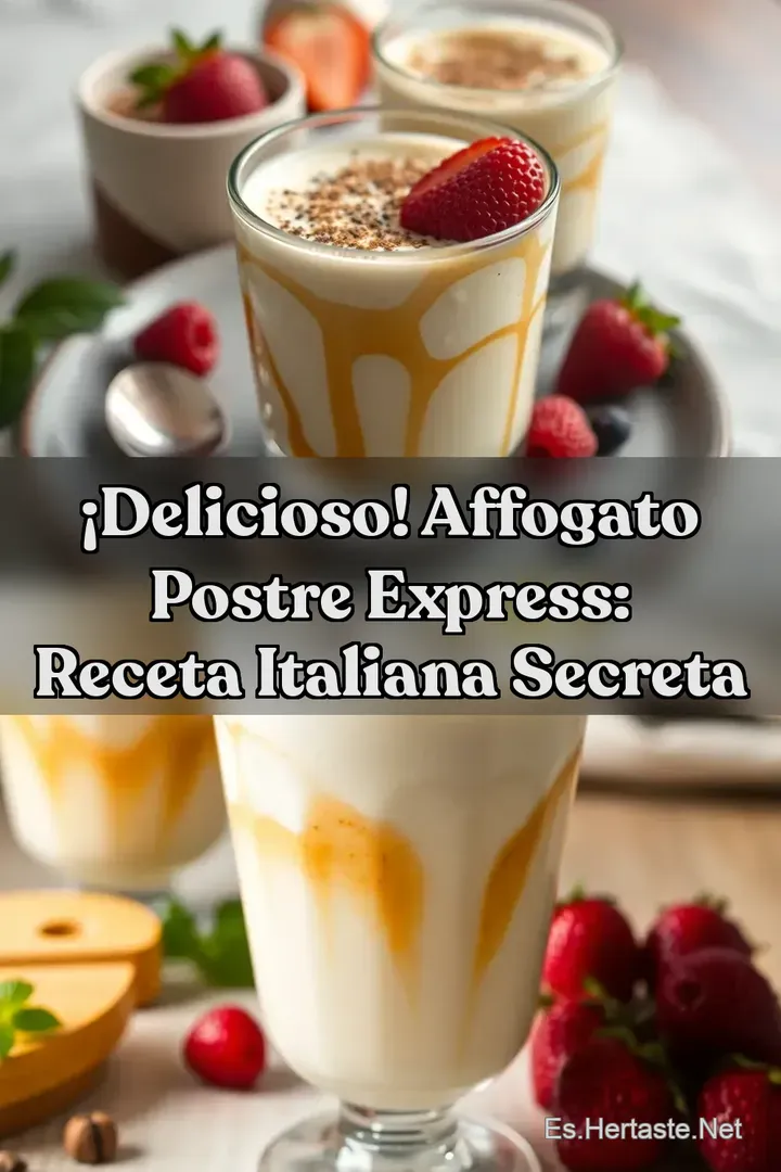 &iexcl;Delicioso! Affogato Postre Express: Receta Italiana Secreta