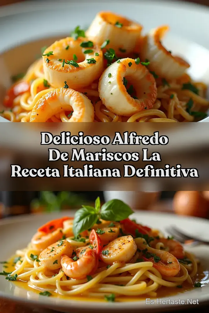 Delicioso Alfredo de Mariscos La Receta Italiana Definitiva