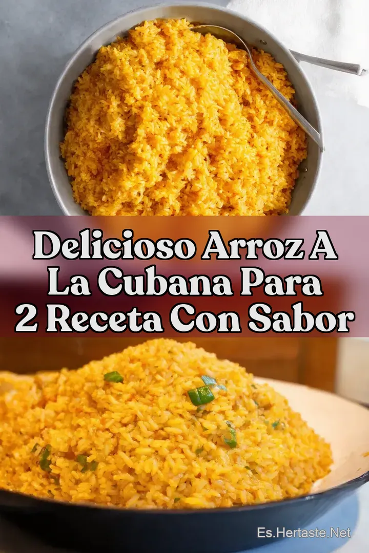 Delicioso Arroz a la Cubana para 2 Receta con Sabor