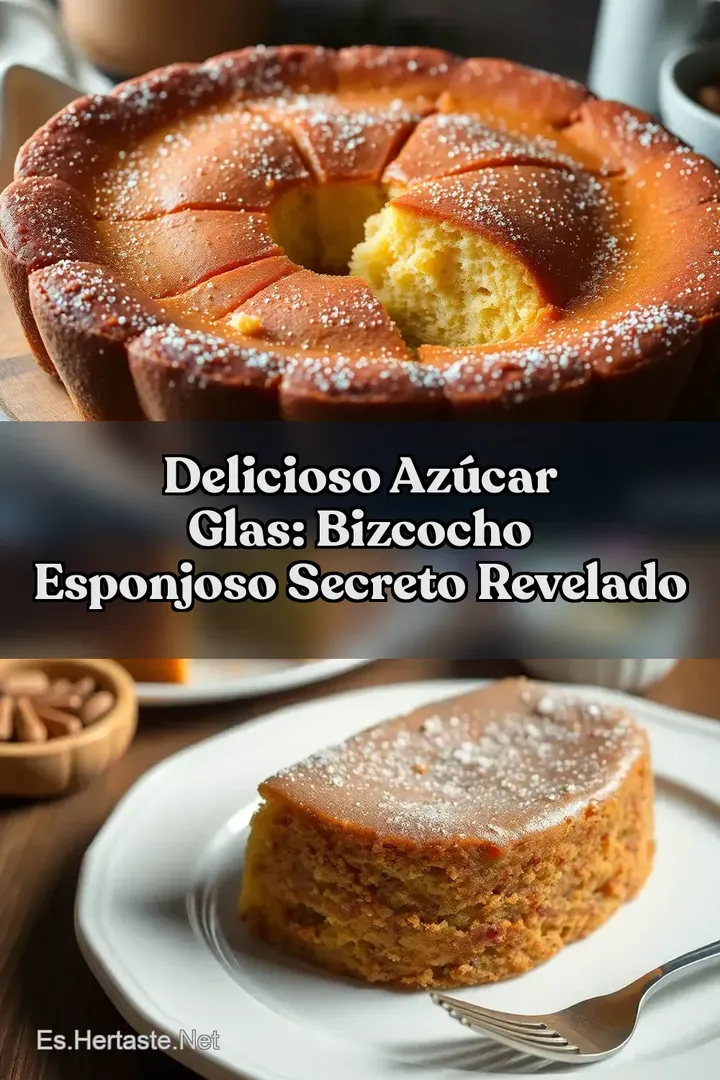 Delicioso Az&uacute;car Glas: Bizcocho Esponjoso Secreto Revelado