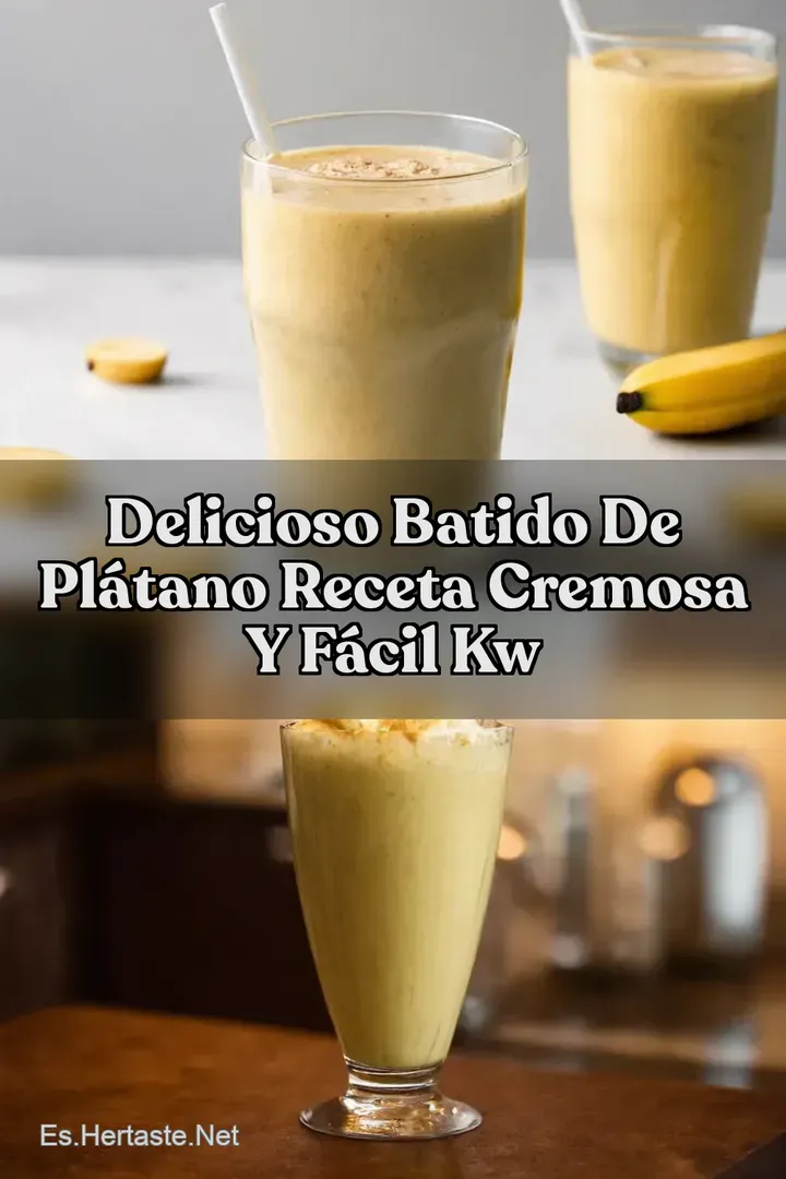 Delicioso Batido de Pl&aacute;tano Receta Cremosa y F&aacute;cil kw