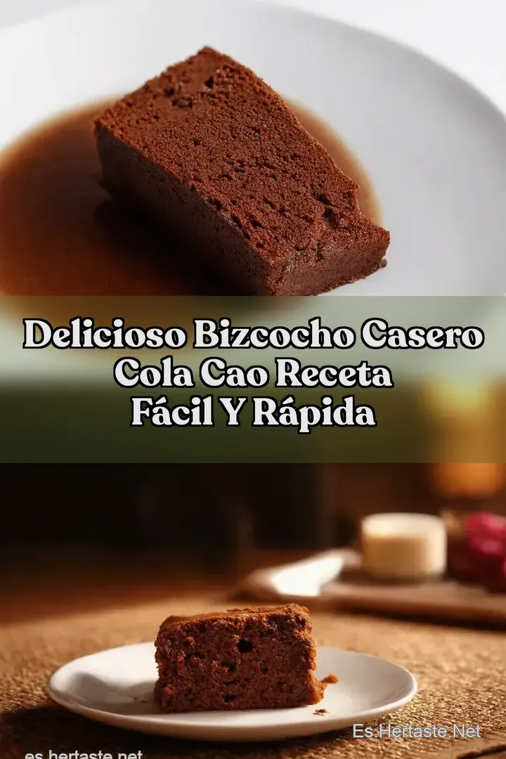 Delicioso Bizcocho Casero Cola Cao Receta F&aacute;cil y R&aacute;pida