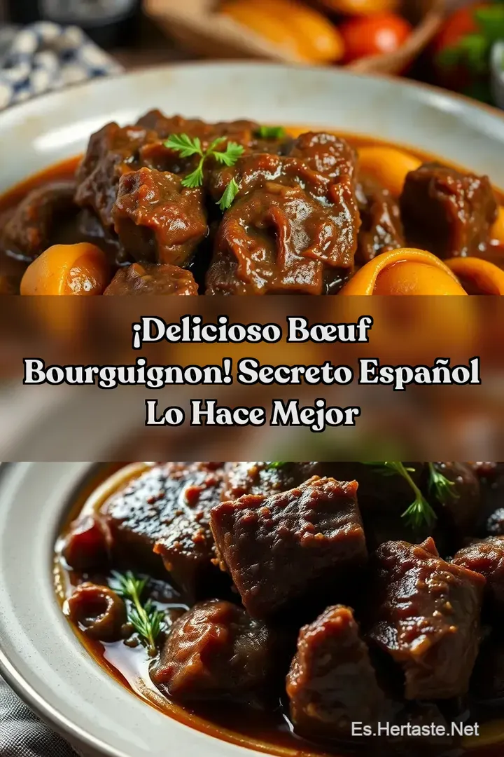 &iexcl;Delicioso B&oelig;uf Bourguignon! Secreto Espa&ntilde;ol Lo Hace Mejor