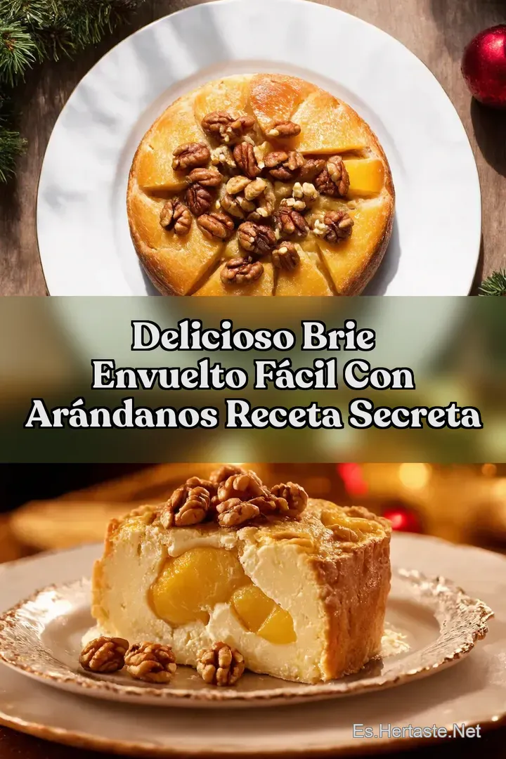 Delicioso Brie Envuelto F&aacute;cil con Ar&aacute;ndanos Receta Secreta