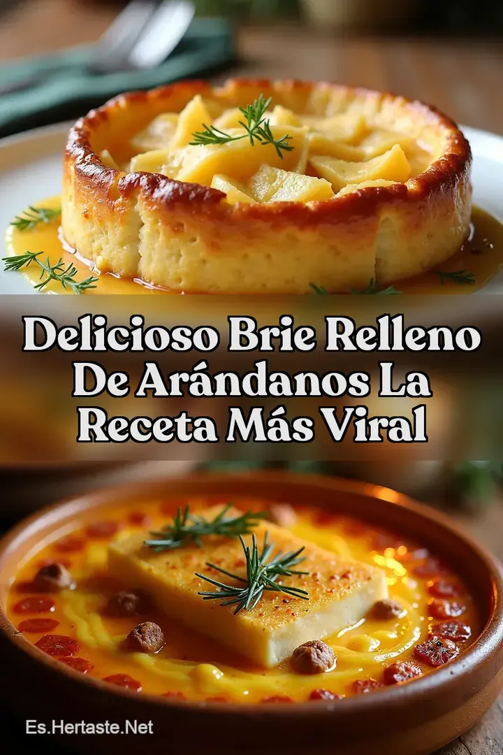 Delicioso Brie Relleno de Ar&aacute;ndanos La Receta M&aacute;s Viral