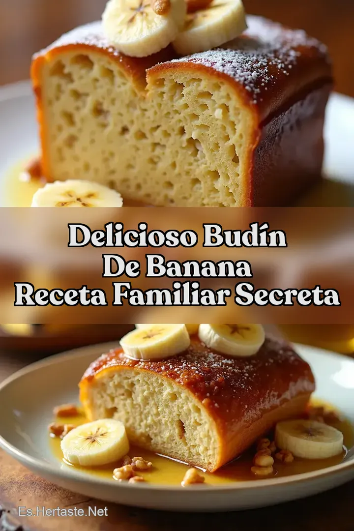 Delicioso Bud&iacute;n de Banana Receta Familiar Secreta
