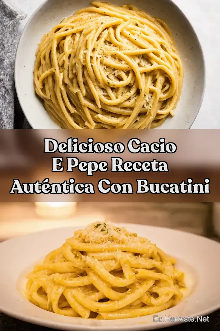 Delicioso Cacio e Pepe Receta Aut&eacute;ntica con Bucatini