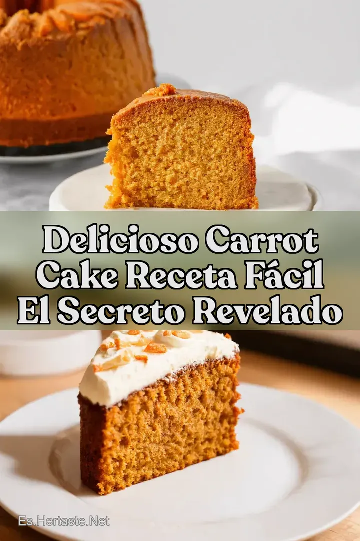 Delicioso Carrot Cake Receta F&aacute;cil El Secreto Revelado