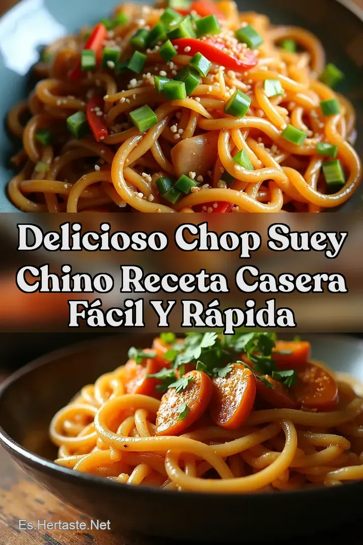 Delicioso Chop Suey Chino Receta Casera F&aacute;cil y R&aacute;pida